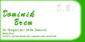 dominik brem business card